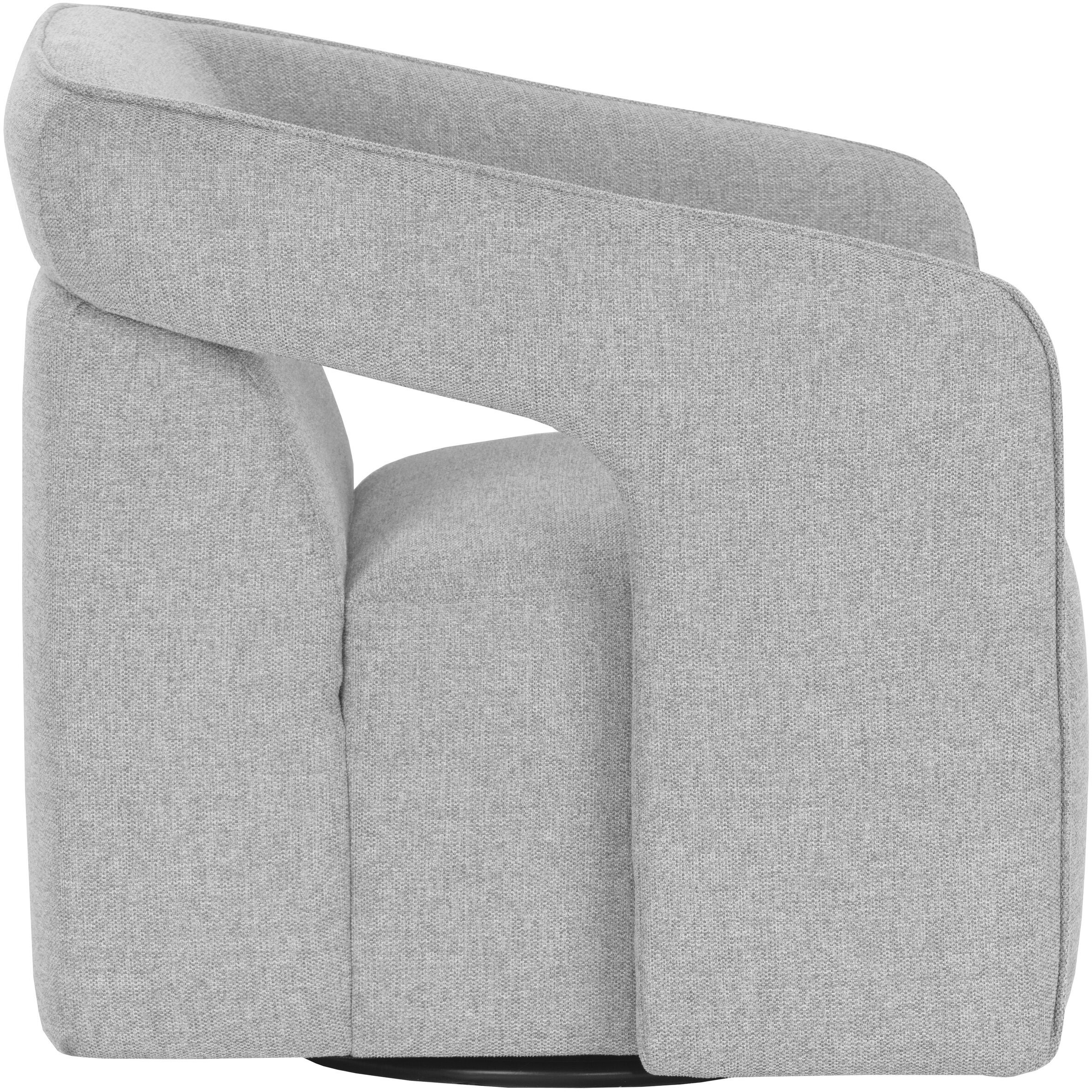 Kendrick Belfast Heather Grey Swivel Lounge Chair, Swivel